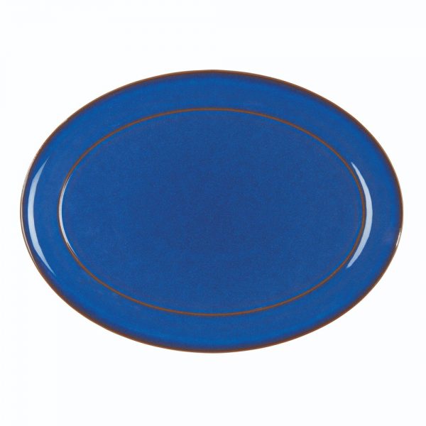 Denby Imperial Blue Oval Platter