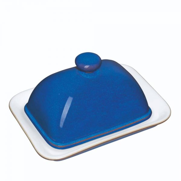 Denby Imperial Blue Butter Dish