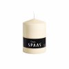 SPAAS Ivory Pillar Candle - 78/150mm 65 Hour
