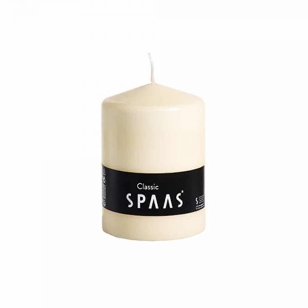SPAAS Ivory Pillar Candle - 78/150mm 65 Hour