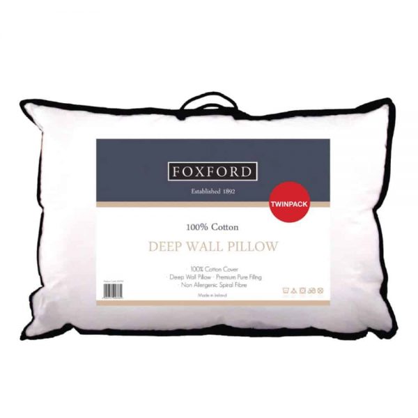 10cm Walled Pillow Twin Pack Foxford