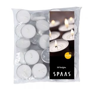 SPAAS 4 Hour Tealights - Pack of 30
