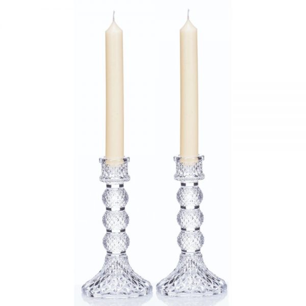 Sophie Candlestick Pair  H16.5cm