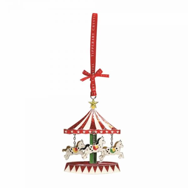 Tipperary Crystal Sparkle Carousel Decoration