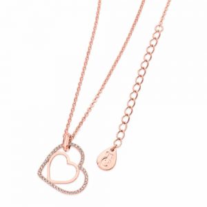 Floating Hear Pendant Rose Gold