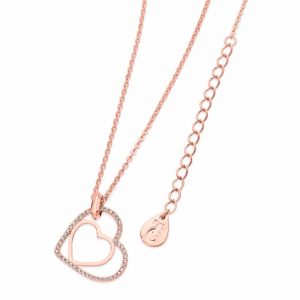 Floating Hear Pendant Rose Gold