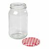 Round Preserving Gingham Jar & Screw Lid 454G/16oz