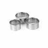 Pastry Cutters Plain Set Of 3 Stainless Steel
