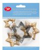 Plain Star Cutters Set Of 3 Stainless Steel