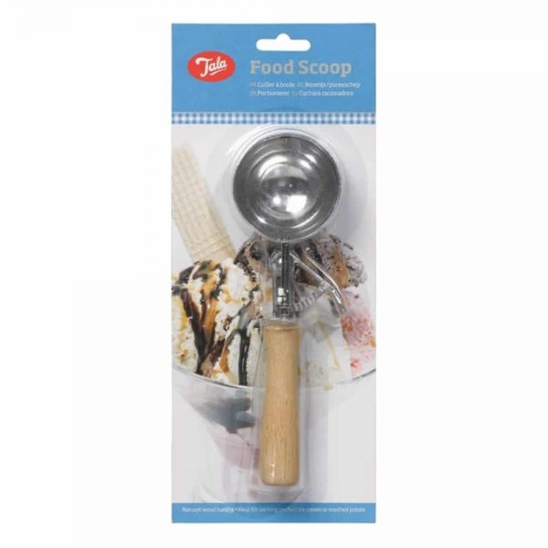 Food Scoop with Wood Handle