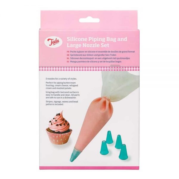 Silicone Icing Bag And Large Nozzle Set