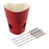 Tala Originals Red Heart Fondue Set with 4 Forks