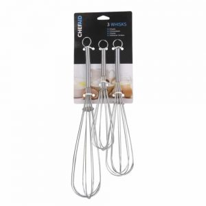 Set of 3 Whisks 20.5cm 22.9cm - 25.5cm