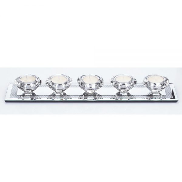 Gemstone T Light Holder 5pc