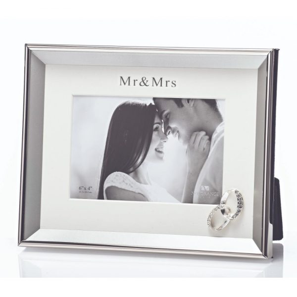 Mr and Mrs Photo Frame 6x4 Rings