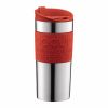 Bodum Double Wall Stainless Steel Travel Mug Red