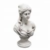 Sienna Roman Lady Bust Statue Small 33cm