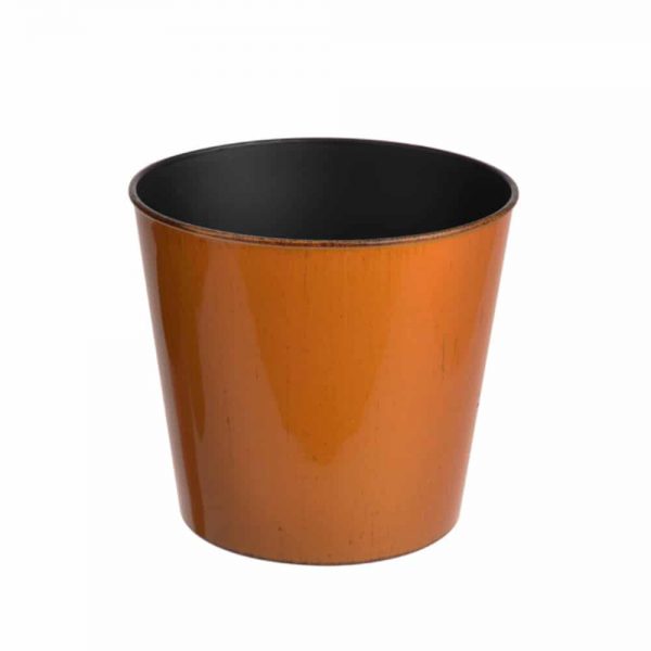 Recyclable Plastic Pot Cover 24cm Orange