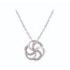 Tipperary White Open Spiral Pendant