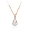 Tipperary Crystal Rose Gold CZ Drop Pendant