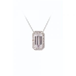 Tipperary Crystal Silver with Large CZ Pendant
