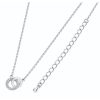 Tipperary Silver Polished and Cz Circle Pendant