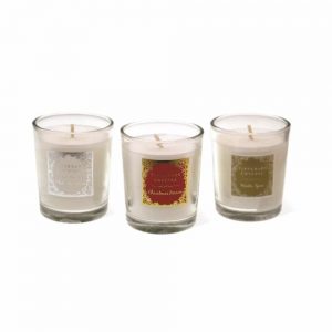 Tipperary Crystal Christmas Set of 3 Candles