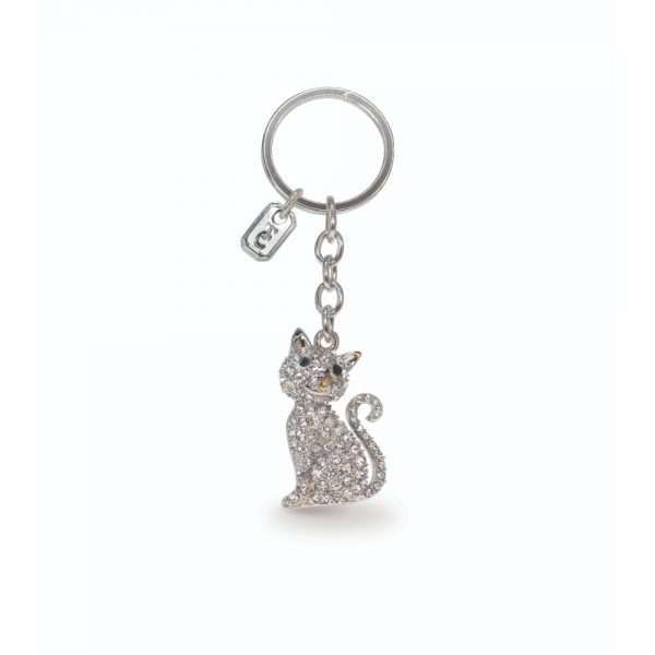 Tipperary Crystal Cat Sparkle Keychain