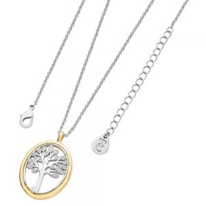 Tipperary Oval Tree Of Life Pendant Rose Gold