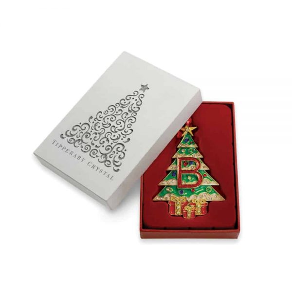 Tipperary Alphabet Christmas Tree Decoration   B