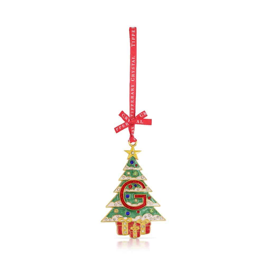 Tipperary Alphabet Christmas Tree Decoration   G