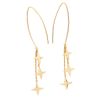 Tipperary Stars Falling Champagne Gold Earrings