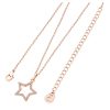 Star Pendant Open Rose Gold With CZ