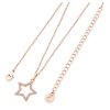 Star Pendant Open Rose Gold With CZ