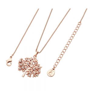Rose Gold TOL Pendant With White CZ