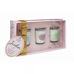 Jardin Collection Set of 3 Assorted Mini Candles