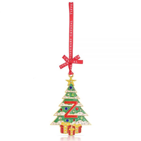 Tipperary Crystal Alphabet Christmas Tree Dec Z