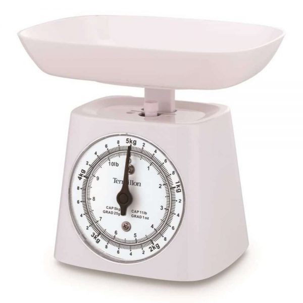 Terraillon Kithen Scale with Bowl 5KG White