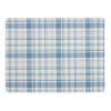 Checks Green Blue 6 Piece Placemat & Coaster Set