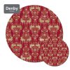 Denby Round Christmas Placemats & Coasters Set 6