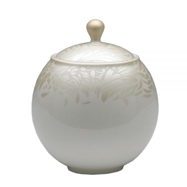 Denby Monsoon Lucille Gold Covered Sugar Bowl 0.38