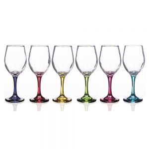 Rainbow Vienna Set of 6 Wine Glasses