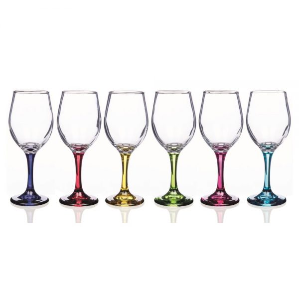 Rainbow Vienna Set of 6 Wine Glasses