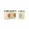 Denby Set Of 3 Storage Canisters Cream