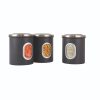 Denby Set Of 3 Storage Canisters Grey