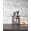 Denby 5 Piece Knife Block Set Smoked Glass