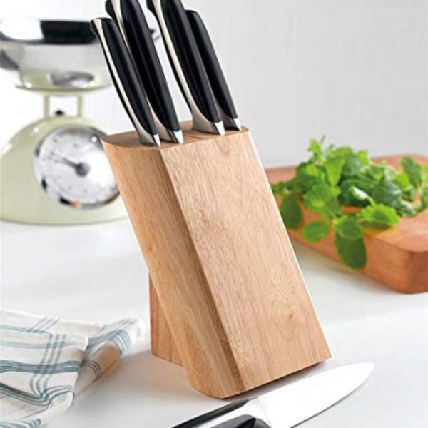 Denby 5 Piece Knife Block Set Beech