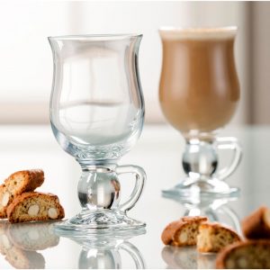 Galway Crystal Latte Mugs Pair