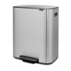 Brabantia Bo Matt Steel Pedal Bin 2 x 30L