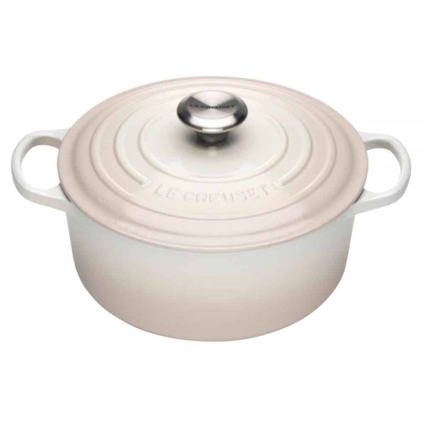 Le Creuset Round Casserole 24cm Meringue